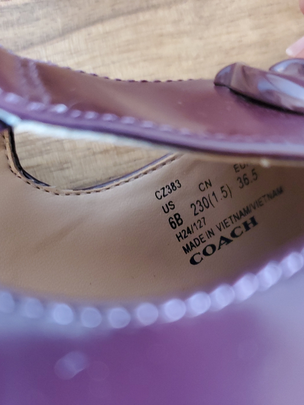 Coach Liv Mary Jane In A Merlot Colorway Platform Womens 6 - Picture 5 of 9
